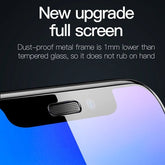 MyBat Full - screen Coverage Tempered Glass Screen Protector (Cellular Dust Prevention For Receiver) for Apple iPhone 8/7 - BlackMyBat Pro